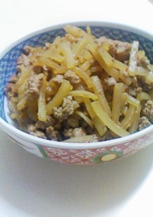 あれ食べ隊の大根と豚挽き肉のピリ辛炒め-レシピのメイン写真