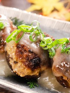 しいたけの中華風肉詰め【食遺産】-レシピのメイン写真