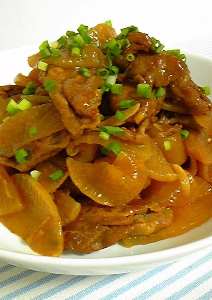 簡単 スタミナ 大根と豚のカレー炒め-レシピのメイン写真