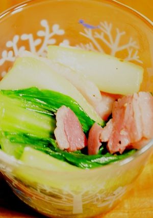 レンジで簡単お弁当用チンゲン菜炒め-レシピのメイン写真
