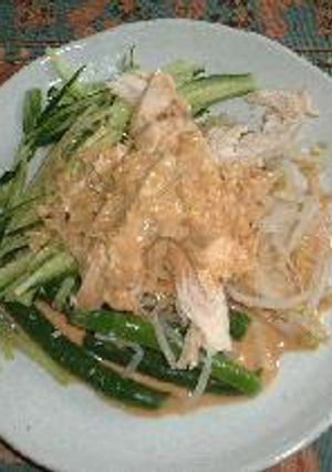 鶏の酒蒸しゴマソース-レシピのメイン写真