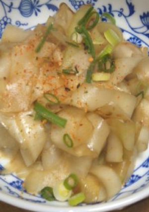 簡単エコ☆大葉にんにく醤油で大根の皮炒め-レシピのメイン写真