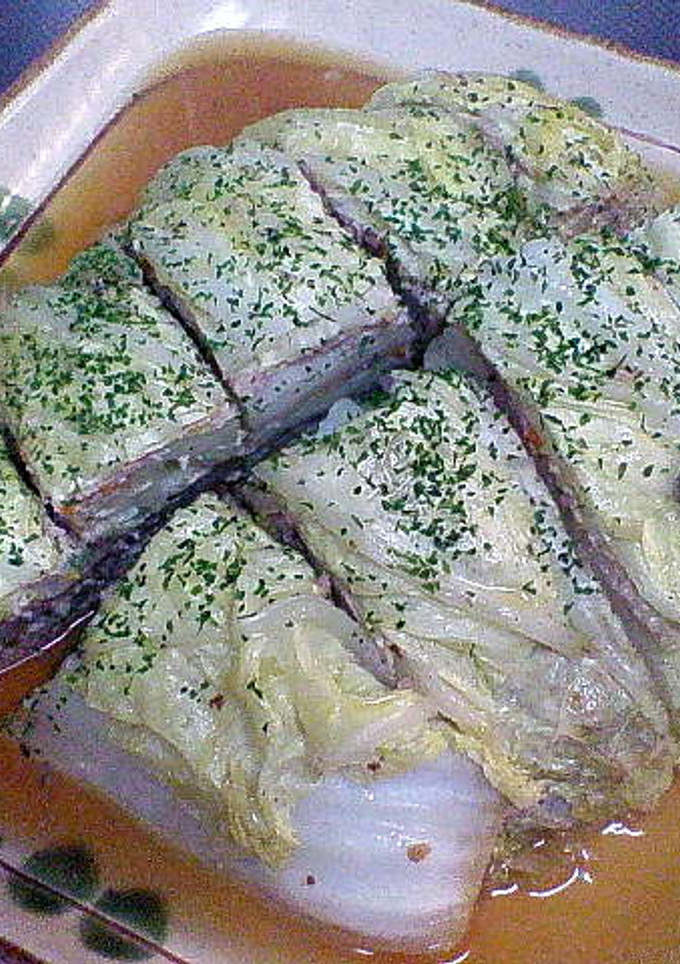 ｢白菜と挽肉の重ね蒸し｣-レシピのメイン写真