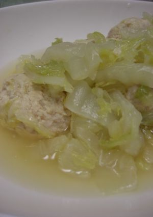 白菜と鶏団子のウマ煮＠はなまるアレンジ-レシピのメイン写真
