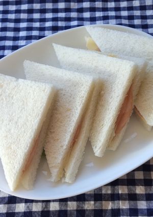 ハムチーズサンドイッチ♪-レシピのメイン写真