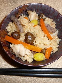 【 野趣多様な炊き込みご飯。】-レシピのメイン写真