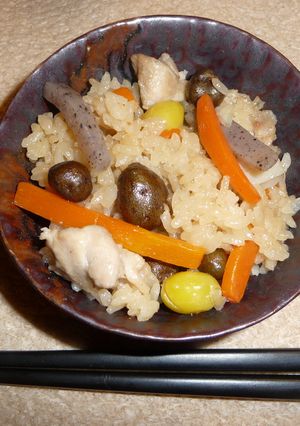 【 野趣多様な炊き込みご飯。】-レシピのメイン写真