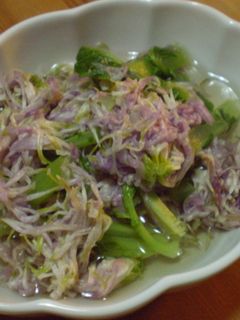 菊と大根葉のお浸し-レシピのメイン写真