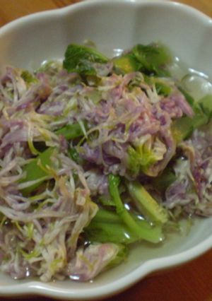 菊と大根葉のお浸し-レシピのメイン写真