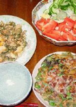 ゴーヤチャンブルとお好み焼き-レシピのメイン写真