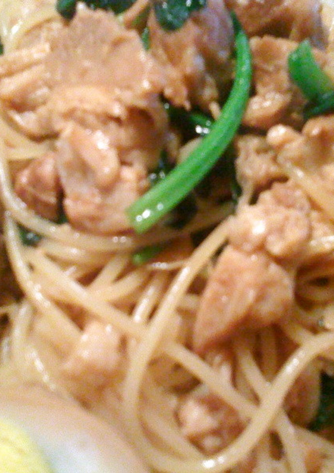 前日の夕飯の残り☆豚の角煮でスパゲティ-レシピのメイン写真