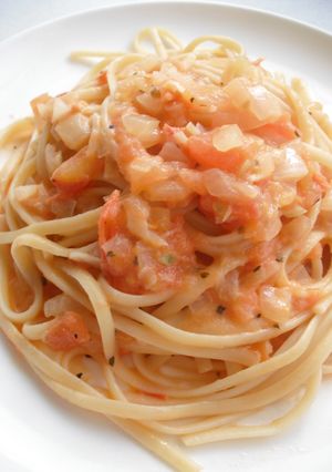 クリームチーズのトマトパスタ-レシピのメイン写真