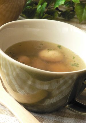 ♣マッシュルームとアンチョビのスープ♣-レシピのメイン写真