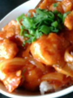 冷凍唐揚げで*韓国風唐揚げ丼-レシピのメイン写真