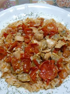 ドライトマト☆あさり&秋鮭のリゾット☆-レシピのメイン写真