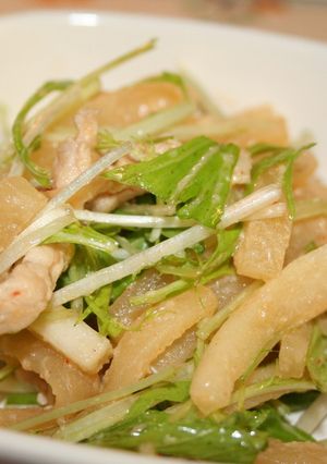 大根豚味噌　みず菜和え-レシピのメイン写真