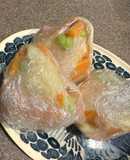 万博にハムポテトサラダおむすび
