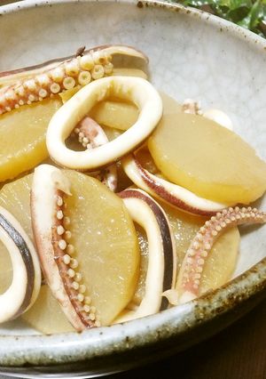 *濃厚♫イカワタと大根の煮物*-レシピのメイン写真