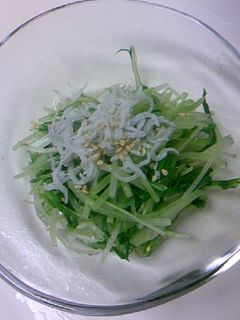 簡単☆水菜としらすのおひたし☆-レシピのメイン写真