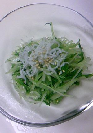簡単☆水菜としらすのおひたし☆-レシピのメイン写真