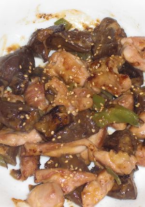 節約☆簡単☆鶏肉となすの酢味噌炒め-レシピのメイン写真
