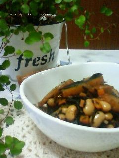 【おふくろの味♪大豆とひじきの煮物】-レシピのメイン写真