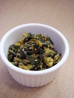 カブの葉っぱの酢っぱ醤油炒め♪-レシピのメイン写真