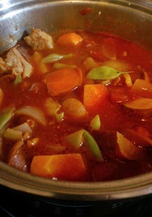 ★ﾄﾏﾄ缶で★簡単ﾁｷﾝ煮込み★-レシピのメイン写真