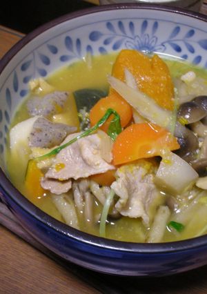 家にある野菜がた～っぷり♪なほうとう-レシピのメイン写真