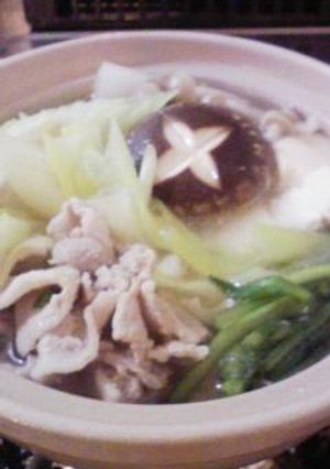 超簡単あっさり塩味のひとり鍋-レシピのメイン写真