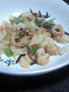 ピーマンちくわ塩昆布チャーハン-レシピのメイン写真