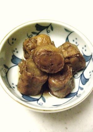 お酢でさっぱり！☆豚肉のごぼう巻き煮☆-レシピのメイン写真