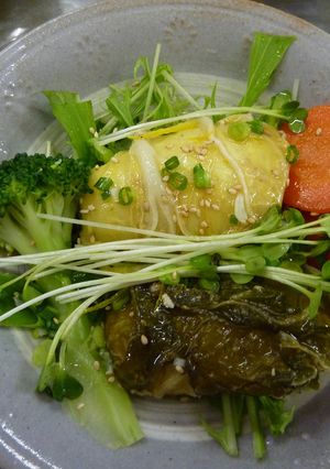 鶏挽肉のハクサイロール・ゆずあんかけ-レシピのメイン写真