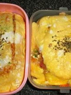 お弁当用☆手軽にオムライス-レシピのメイン写真