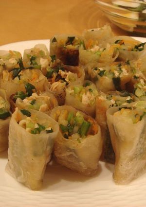 野菜いっぱい簡単揚げ生春巻き-レシピのメイン写真
