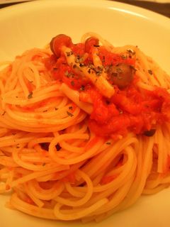 キノコのトマトソースパスタ-レシピのメイン写真
