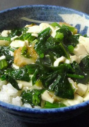ほうれん草と豆腐の中華風あんかけ丼-レシピのメイン写真