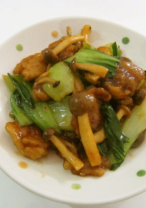 チンゲン菜と豚肉の中華風ピリ辛炒め-レシピのメイン写真