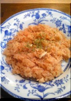 野菜ジュースで炊く♪おとなのチキンピラフ-レシピのメイン写真