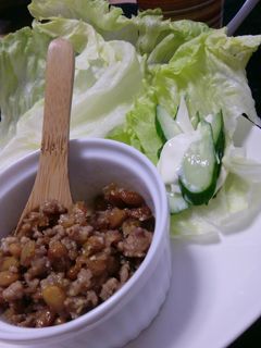 巻き巻きサラダ★納豆肉そぼろ-レシピのメイン写真