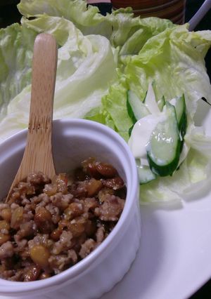 巻き巻きサラダ★納豆肉そぼろ-レシピのメイン写真