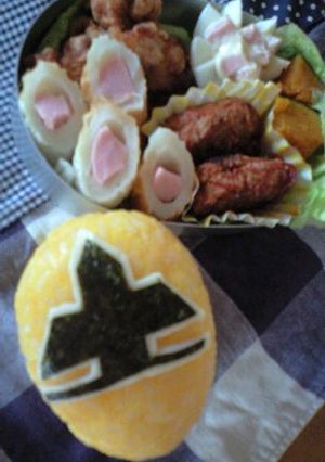 ★キャラ弁　シンケンジャー　イエロー★-レシピのメイン写真