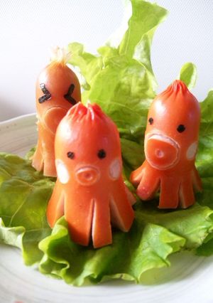 キャラ弁✿　ちゅっ♡タコウインナー-レシピのメイン写真