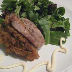 รูปของ ジャスミンライスの豚肉サンド