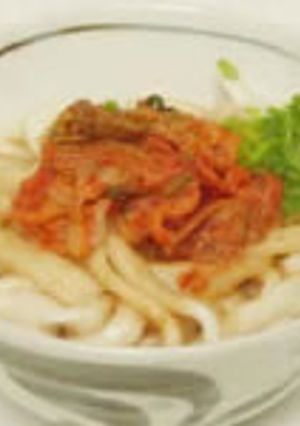 キムチ入り伊勢うどん-レシピのメイン写真