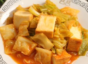 簡単！厚揚げとキャベツのコチュジャン煮-レシピのメイン写真
