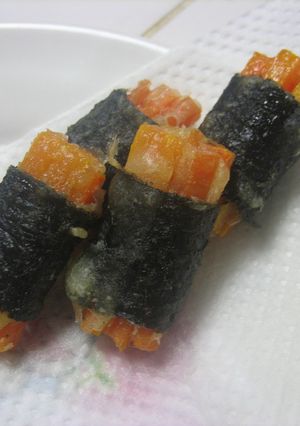 にんじんの天ぷら☆お弁当☆-レシピのメイン写真