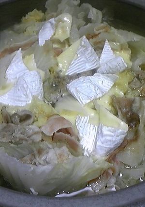 豚肉とはくさいのチーズ鍋-レシピのメイン写真
