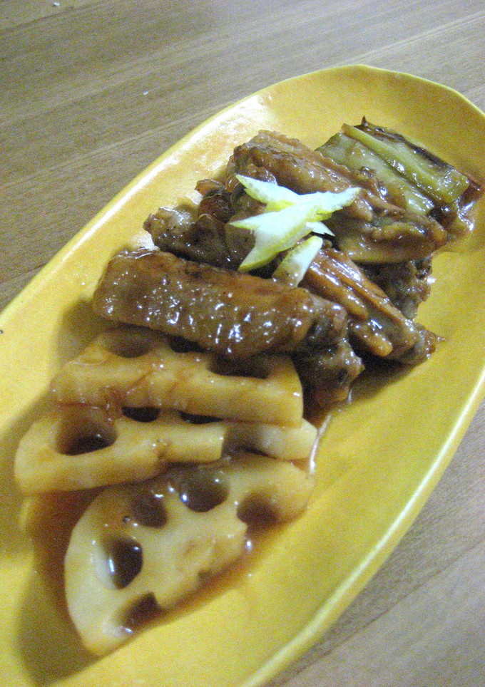 鶏とれんこんの黒酢さっぱり煮-レシピのメイン写真
