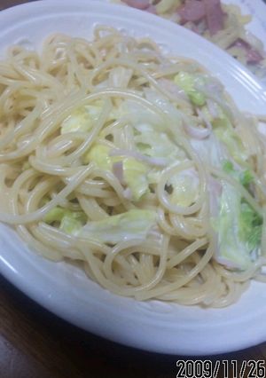 簡単すぎる生クリームパスタ-レシピのメイン写真